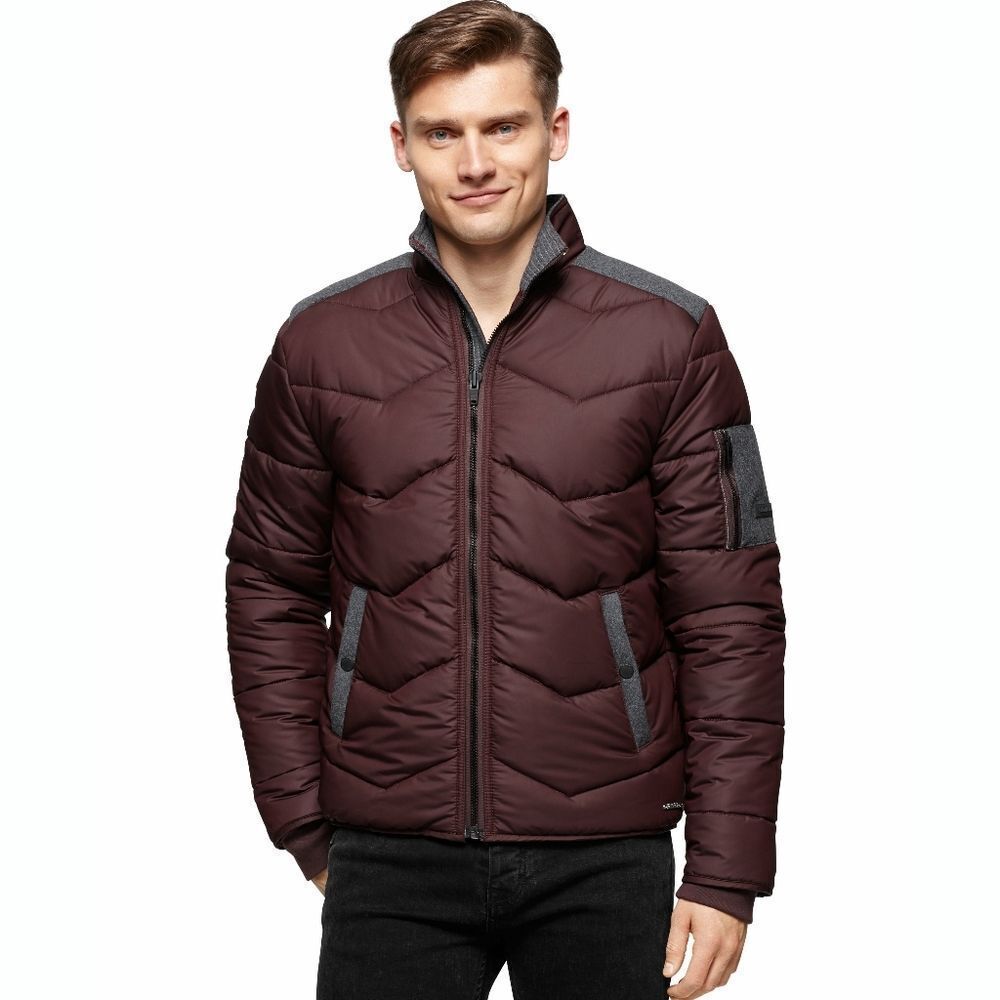 New! CALVIN KLEIN Men's Quilted Puffer Bomber Jacket Coat Size 2XL XXL